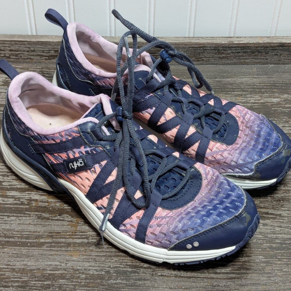 Ryka Women's Pink Blue Purple Hydro Sport Running Athletic Shoe Size 10M